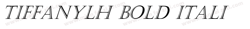 TiffanyLH Bold Itali字体转换